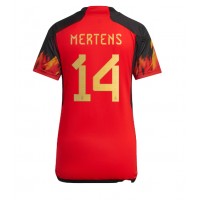 Belgicko Dries Mertens #14 Domáci Ženy futbalový dres MS 2022 Krátky Rukáv